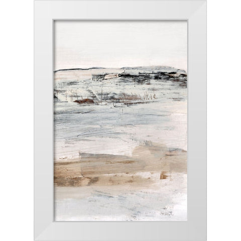 August No2 White Modern Wood Framed Art Print by Hobday, Dan