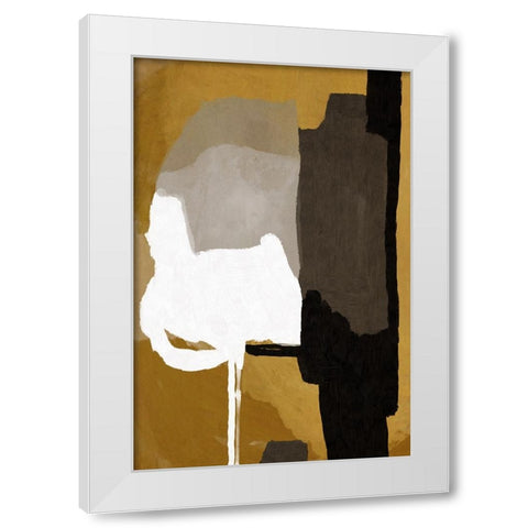 Resting White Modern Wood Framed Art Print by Hobday, Dan