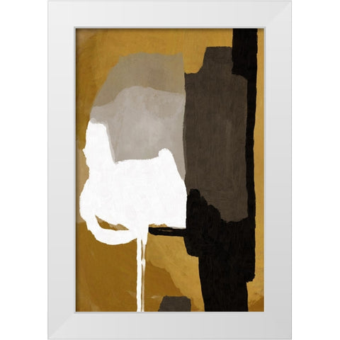 Resting White Modern Wood Framed Art Print by Hobday, Dan