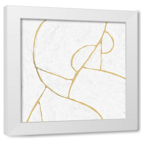 Delight White Modern Wood Framed Art Print by Hobday, Dan