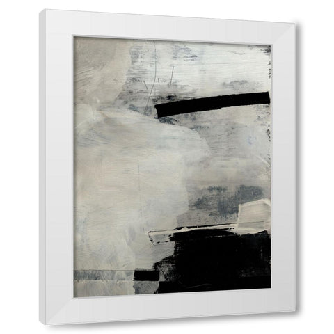 Forever White Modern Wood Framed Art Print by Hobday, Dan