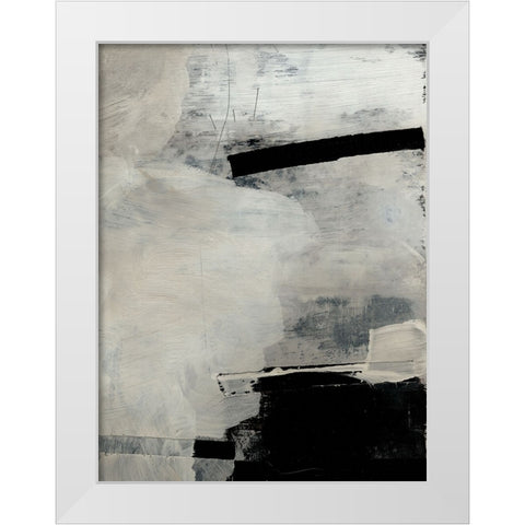 Forever White Modern Wood Framed Art Print by Hobday, Dan