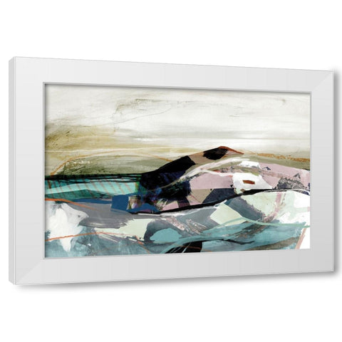 Elevation White Modern Wood Framed Art Print by Hobday, Dan