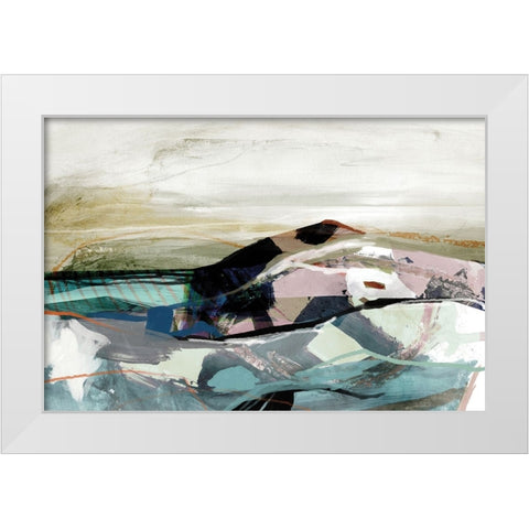Elevation White Modern Wood Framed Art Print by Hobday, Dan