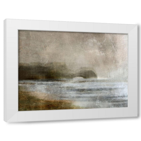 Dusk White Modern Wood Framed Art Print by Hobday, Dan