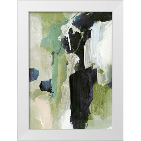 Waterfall White Modern Wood Framed Art Print by Hobday, Dan