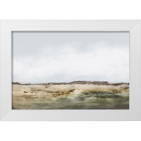 Cliffs White Modern Wood Framed Art Print by Hobday, Dan