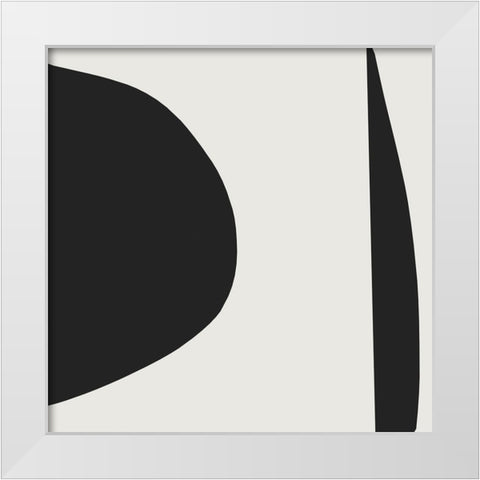 Minimal White Modern Wood Framed Art Print by Hobday, Dan