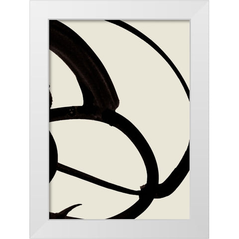 Atienne No2 White Modern Wood Framed Art Print by Hobday, Dan