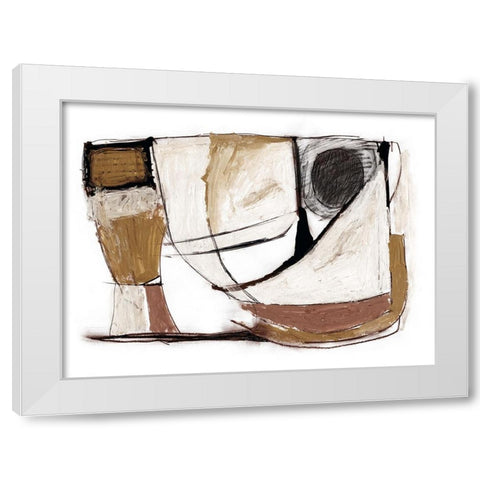 Sailing White Modern Wood Framed Art Print by Hobday, Dan