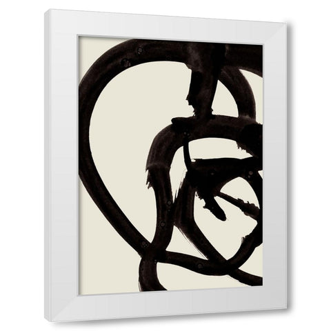 Atienne White Modern Wood Framed Art Print by Hobday, Dan