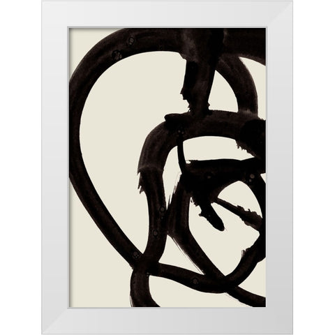 Atienne White Modern Wood Framed Art Print by Hobday, Dan