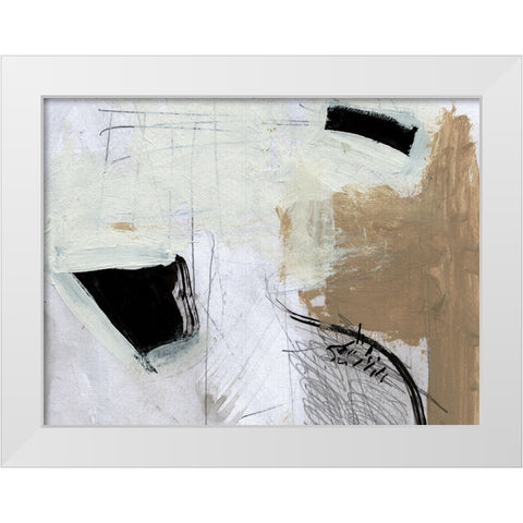 Motion White Modern Wood Framed Art Print by Hobday, Dan