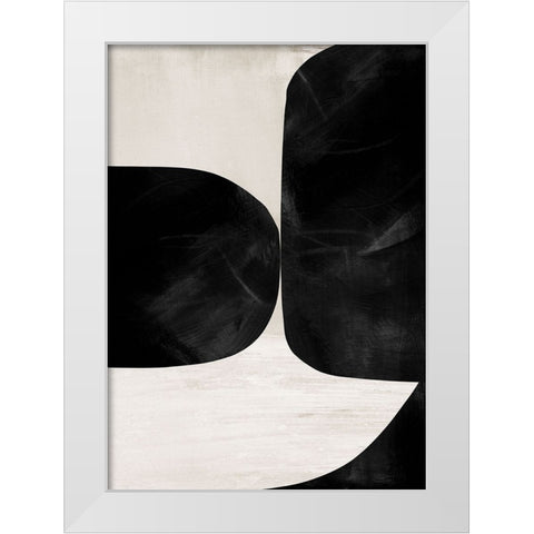 Night No2 White Modern Wood Framed Art Print by Hobday, Dan