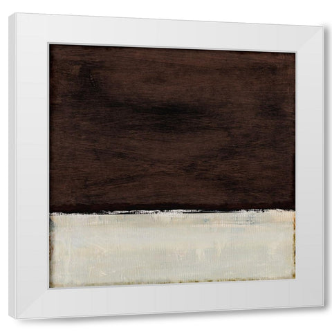 Night White Modern Wood Framed Art Print by Hobday, Dan