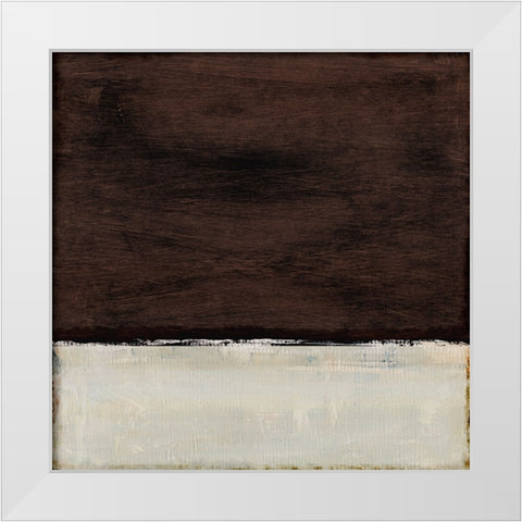 Night White Modern Wood Framed Art Print by Hobday, Dan