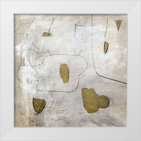 Perpetual White Modern Wood Framed Art Print by Hobday, Dan