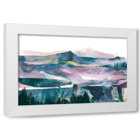 Views White Modern Wood Framed Art Print by Hobday, Dan
