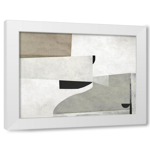 Priory White Modern Wood Framed Art Print by Hobday, Dan