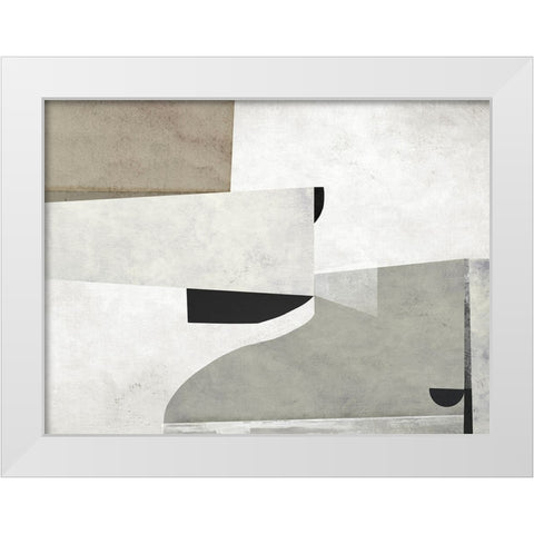 Priory White Modern Wood Framed Art Print by Hobday, Dan