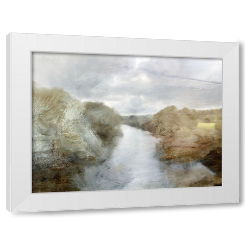 River White Modern Wood Framed Art Print by Hobday, Dan