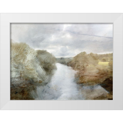 River White Modern Wood Framed Art Print by Hobday, Dan