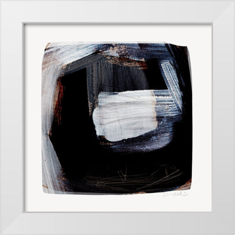 Trapped White Modern Wood Framed Art Print by Hobday, Dan