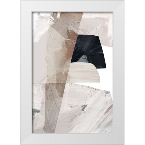 Caves White Modern Wood Framed Art Print by Hobday, Dan