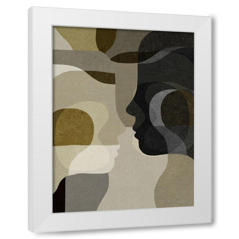 Emerging White Modern Wood Framed Art Print by Hobday, Dan
