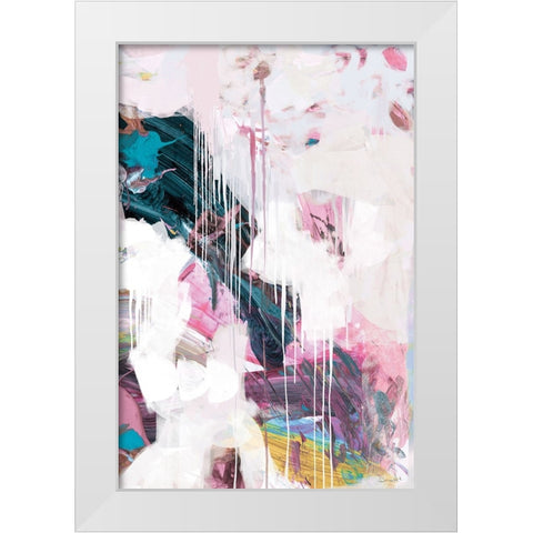 Statement White Modern Wood Framed Art Print by Hobday, Dan