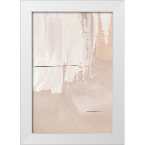 Creamy-2 White Modern Wood Framed Art Print by Moss, Sally Ann