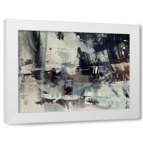 Crowded White Modern Wood Framed Art Print by Hobday, Dan