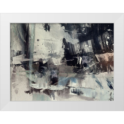 Crowded White Modern Wood Framed Art Print by Hobday, Dan