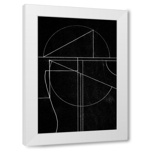 Buia White Modern Wood Framed Art Print by Hobday, Dan