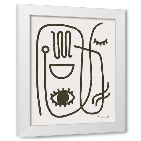 Get Going White Modern Wood Framed Art Print by Hobday, Dan