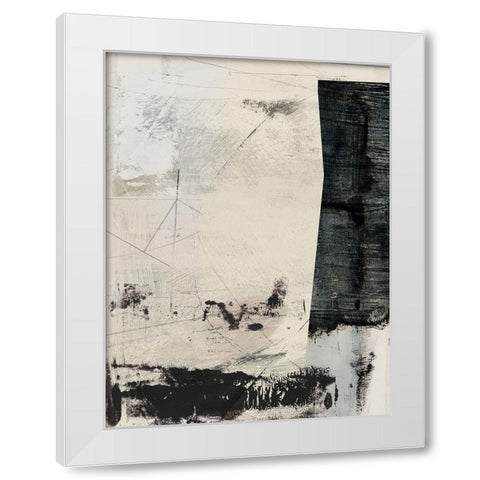 Movement White Modern Wood Framed Art Print by Hobday, Dan