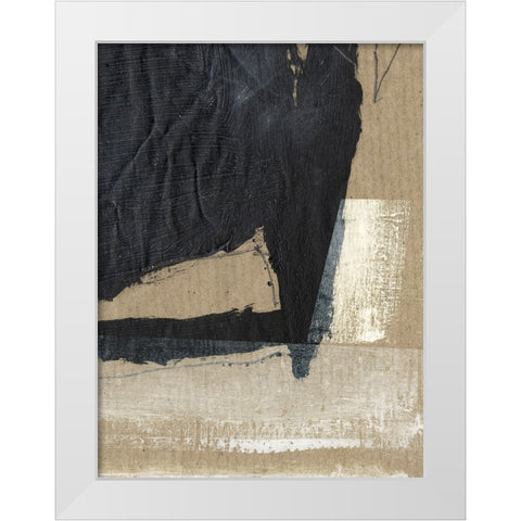 Texture White Modern Wood Framed Art Print by Hobday, Dan