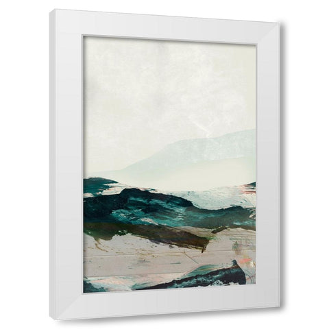 Mountains No2 White Modern Wood Framed Art Print by Hobday, Dan