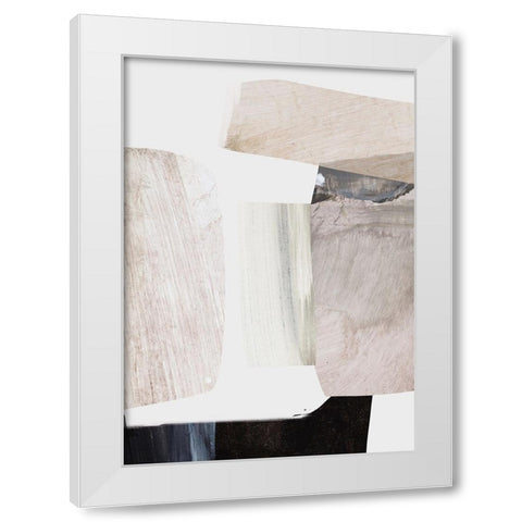Clay White Modern Wood Framed Art Print by Hobday, Dan