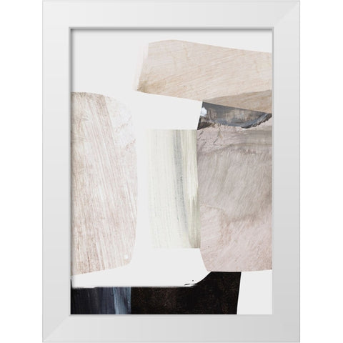 Clay White Modern Wood Framed Art Print by Hobday, Dan