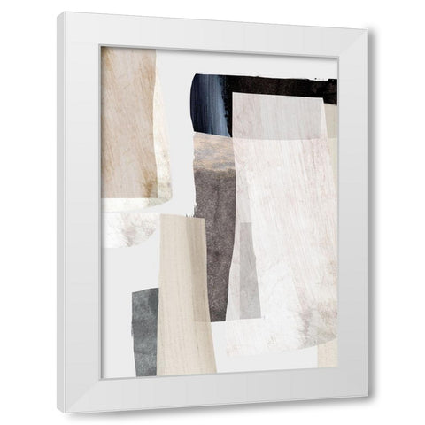 Clay No2 White Modern Wood Framed Art Print by Hobday, Dan