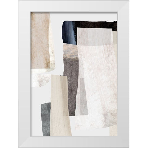 Clay No2 White Modern Wood Framed Art Print by Hobday, Dan