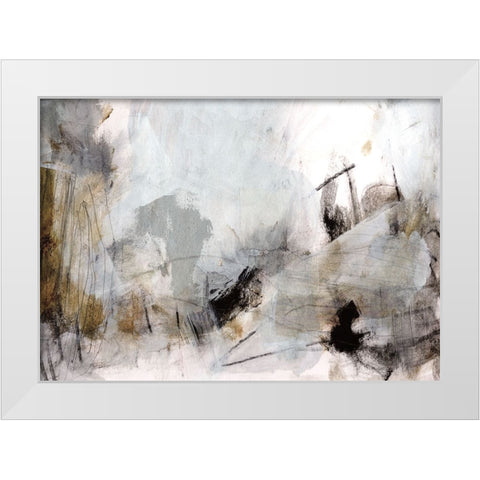The Past White Modern Wood Framed Art Print by Hobday, Dan