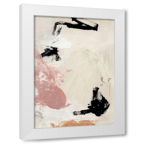 Ballet White Modern Wood Framed Art Print by Hobday, Dan