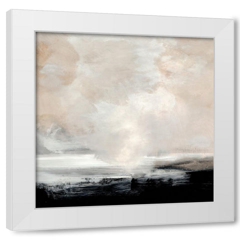 Clouds White Modern Wood Framed Art Print by Hobday, Dan
