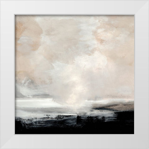 Clouds White Modern Wood Framed Art Print by Hobday, Dan