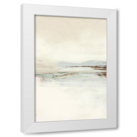 Set White Modern Wood Framed Art Print by Hobday, Dan