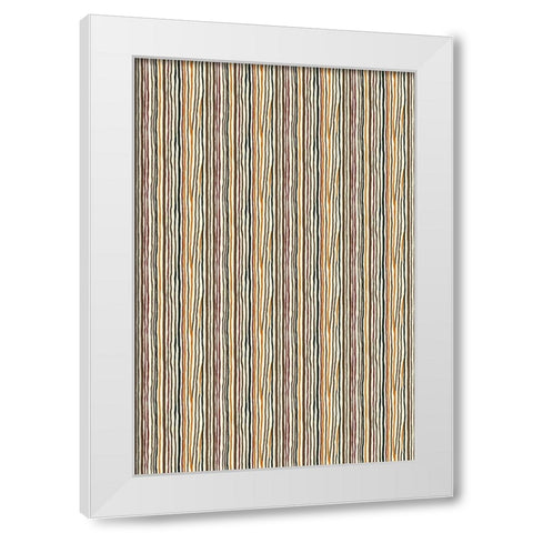 Pattern No 126 White Modern Wood Framed Art Print by Treechild