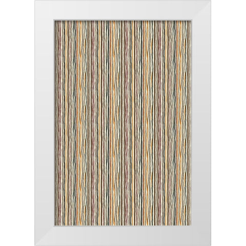 Pattern No 126 White Modern Wood Framed Art Print by Treechild