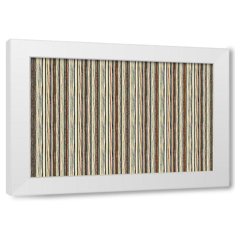Pattern No 127 White Modern Wood Framed Art Print by Treechild